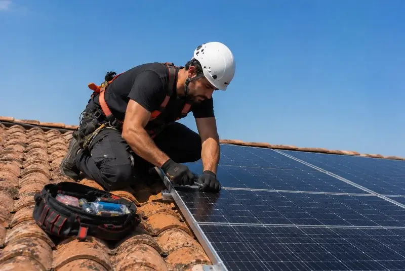 Maintenance et monitoring de panneaux solaires à Goyrans
